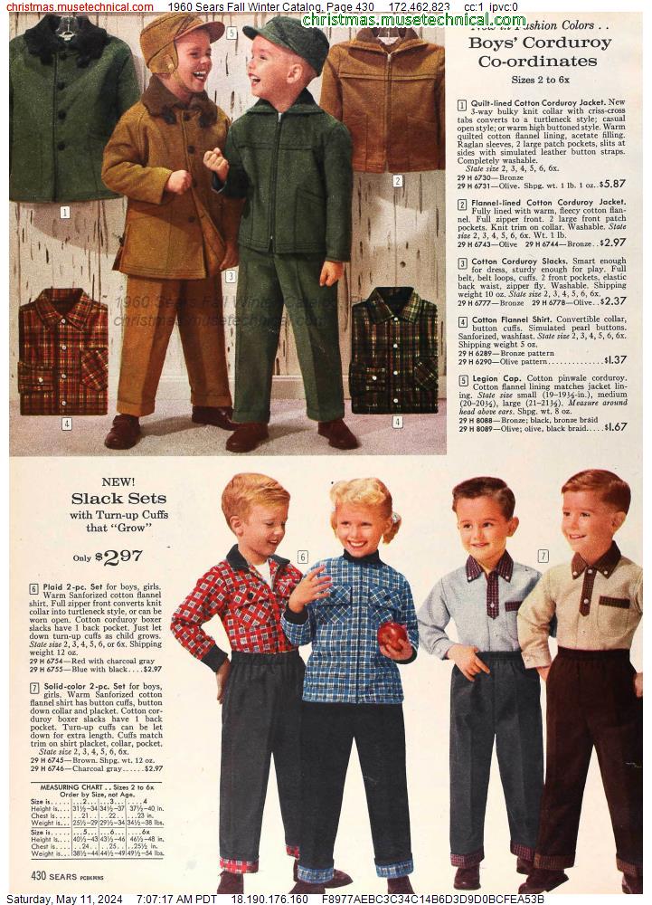 1960 Sears Fall Winter Catalog, Page 430
