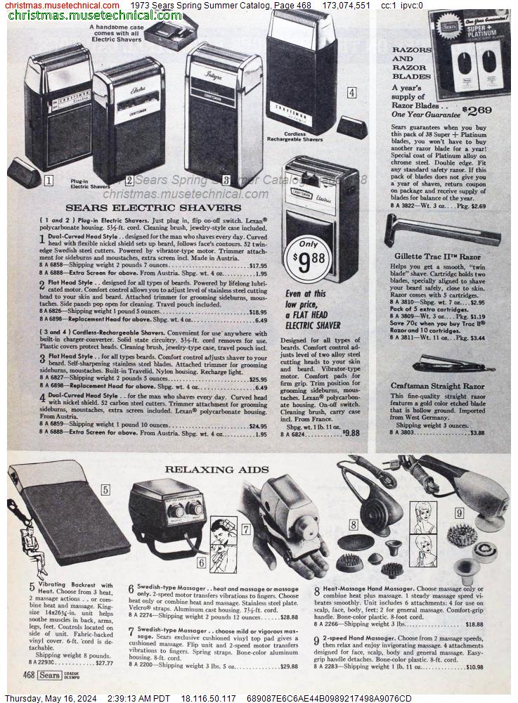 1973 Sears Spring Summer Catalog, Page 468