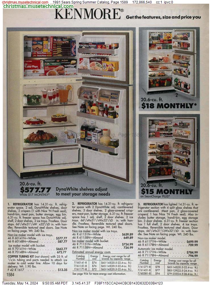1991 Sears Spring Summer Catalog, Page 1589