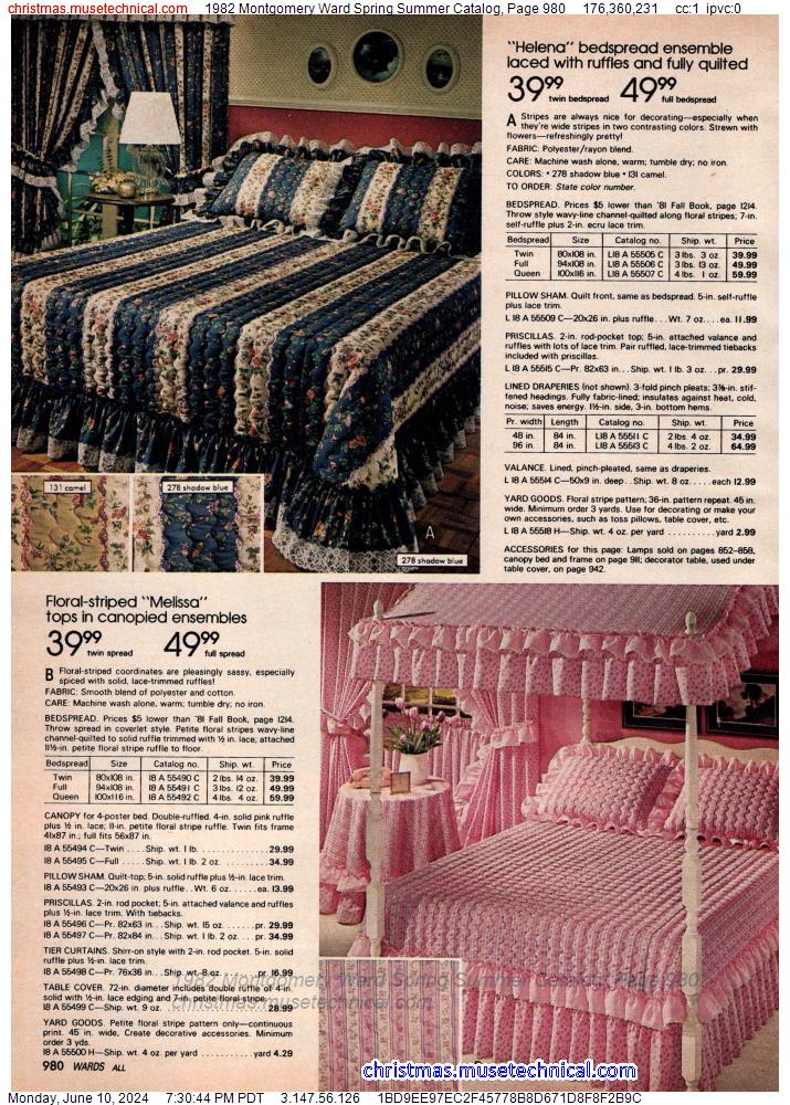 1982 Montgomery Ward Spring Summer Catalog, Page 980