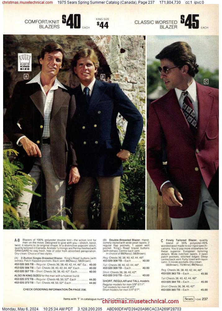 1975 Sears Spring Summer Catalog (Canada), Page 237