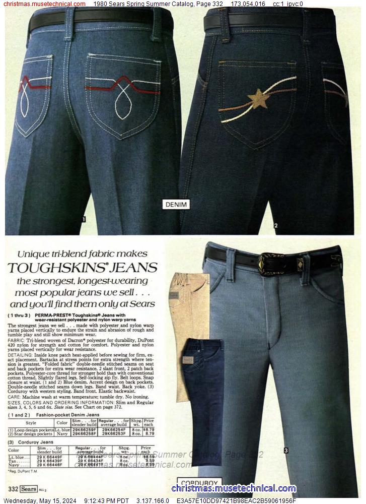 1980 Sears Spring Summer Catalog, Page 332
