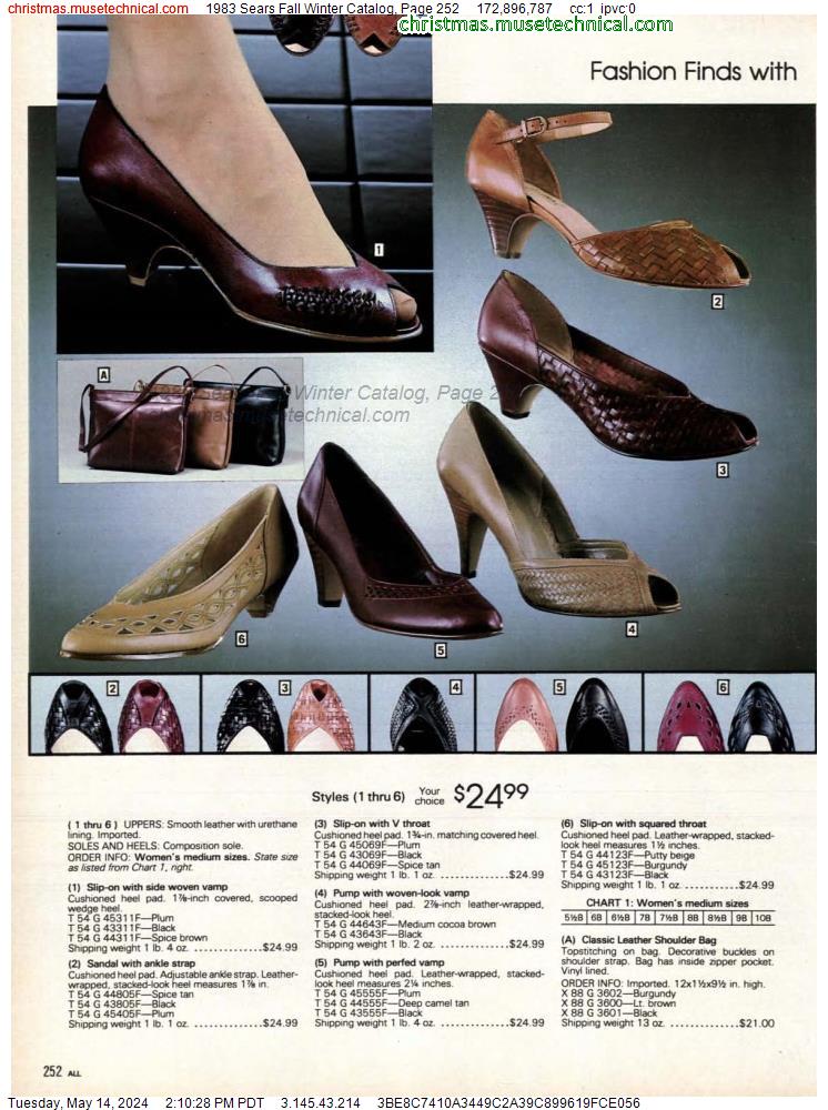 1983 Sears Fall Winter Catalog, Page 252