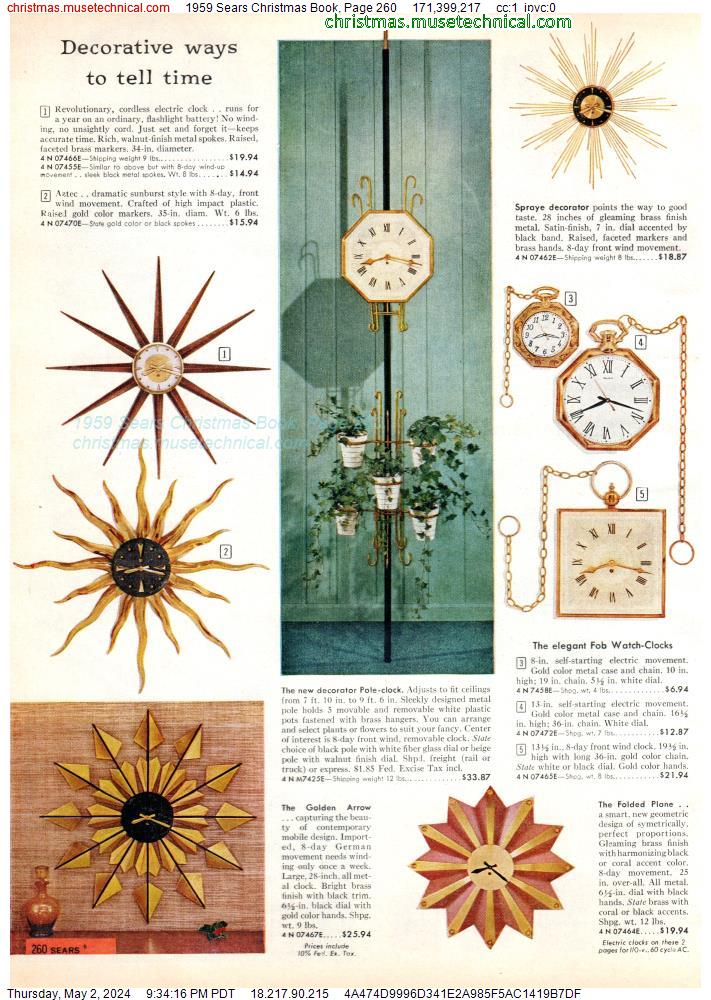 1959 Sears Christmas Book, Page 260