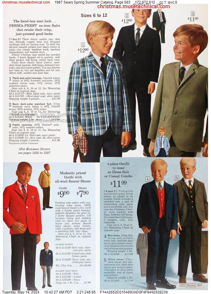 1967 Sears Spring Summer Catalog, Page 583
