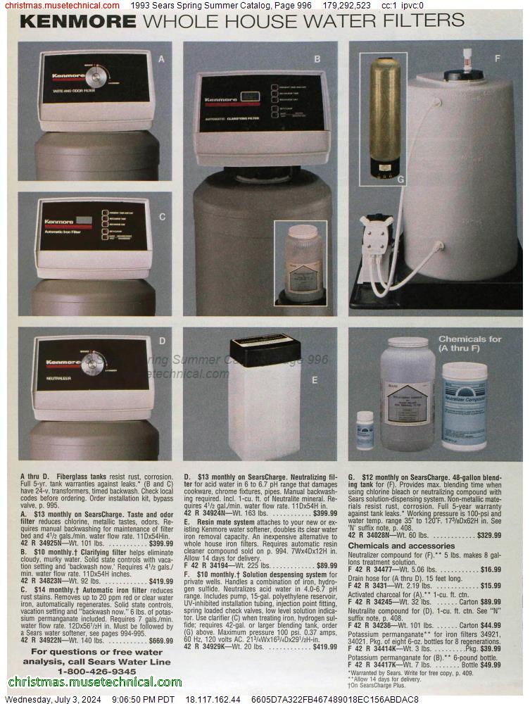 1993 Sears Spring Summer Catalog, Page 996