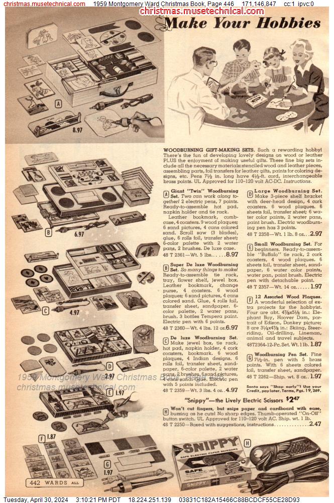 1959 Montgomery Ward Christmas Book, Page 446