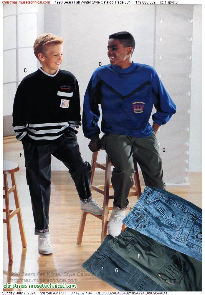 1990 Sears Fall Winter Style Catalog, Page 331