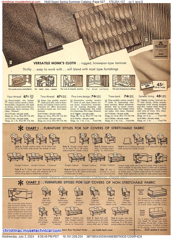 1949 Sears Spring Summer Catalog, Page 527