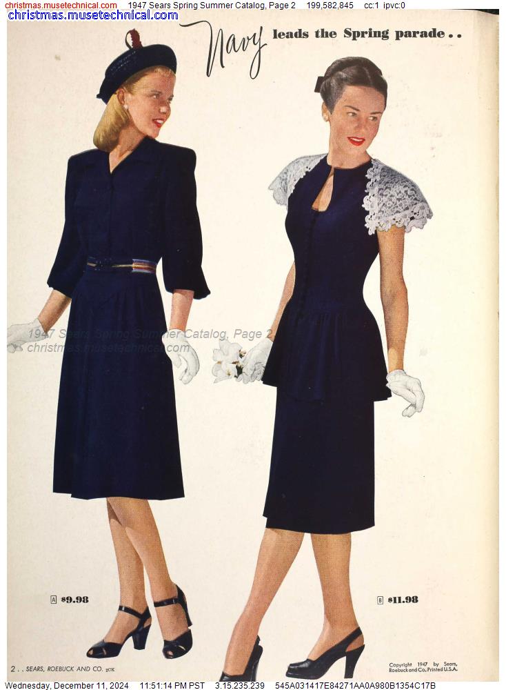 1947 Sears Spring Summer Catalog, Page 2