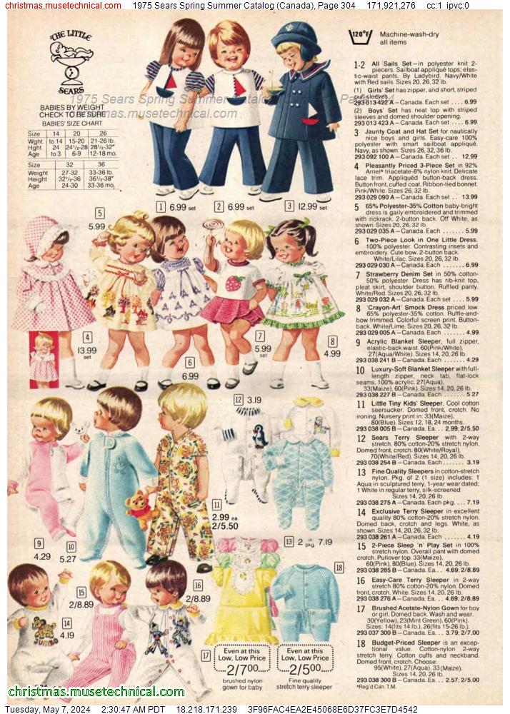 1975 Sears Spring Summer Catalog (Canada), Page 304