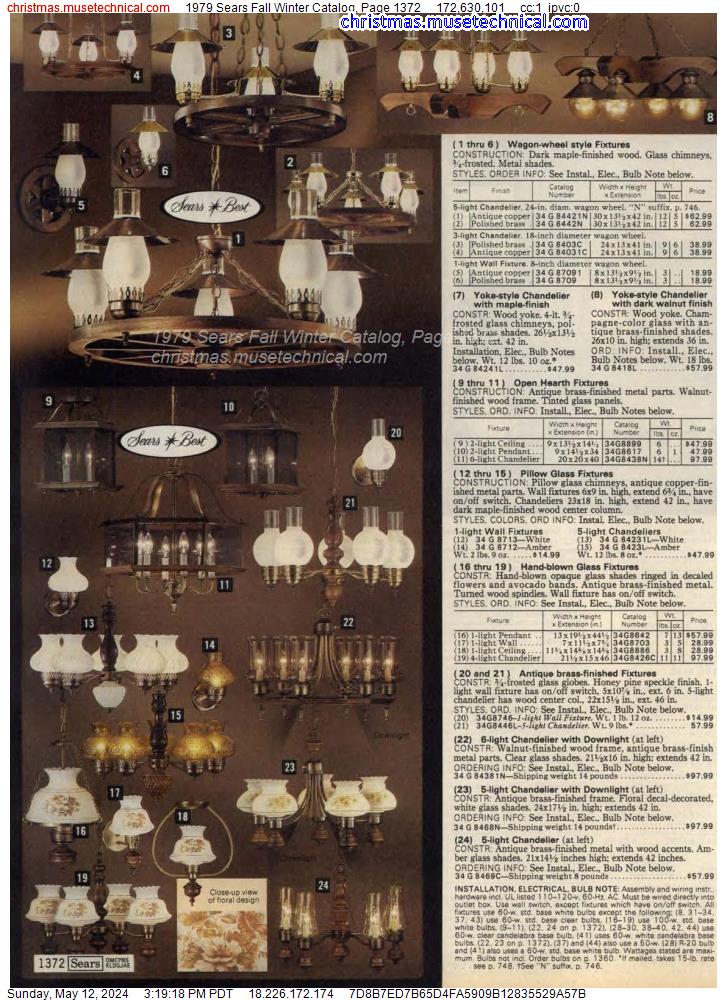 1979 Sears Fall Winter Catalog, Page 1372