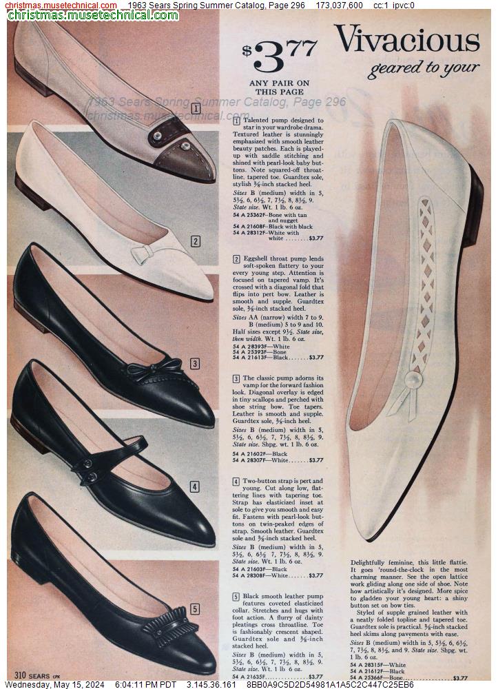 1963 Sears Spring Summer Catalog, Page 296