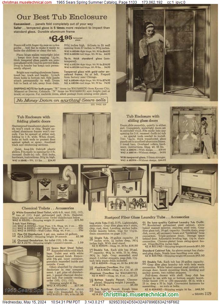 1965 Sears Spring Summer Catalog, Page 1133