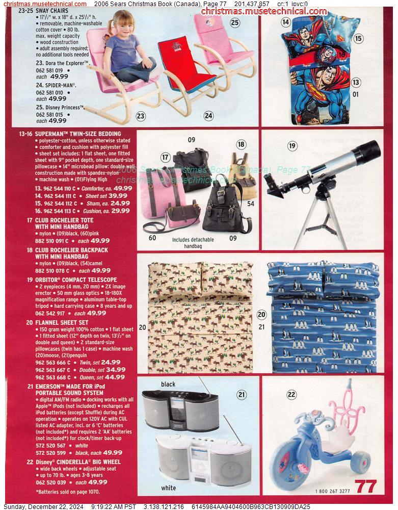 2006 Sears Christmas Book (Canada), Page 77