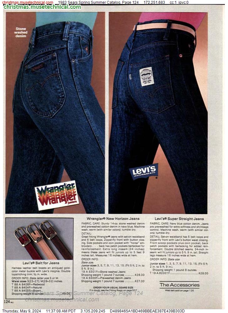 1983 Sears Spring Summer Catalog, Page 124