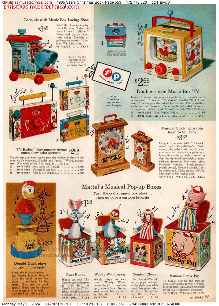 1965 Sears Christmas Book, Page 553