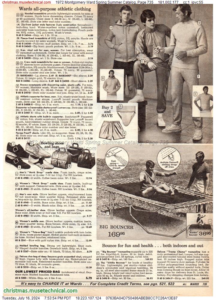 1972 Montgomery Ward Spring Summer Catalog, Page 735
