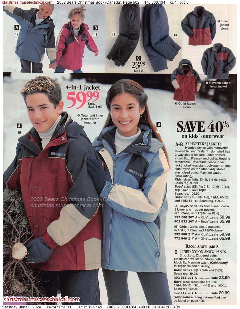 2002 Sears Christmas Book (Canada), Page 502