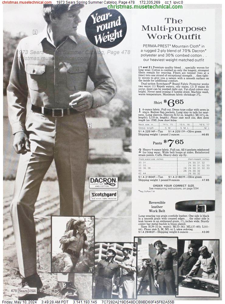 1973 Sears Spring Summer Catalog, Page 478