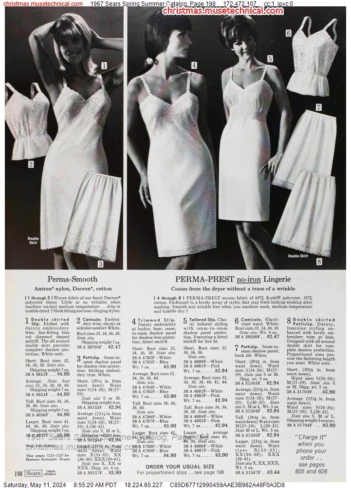 1967 Sears Spring Summer Catalog, Page 198