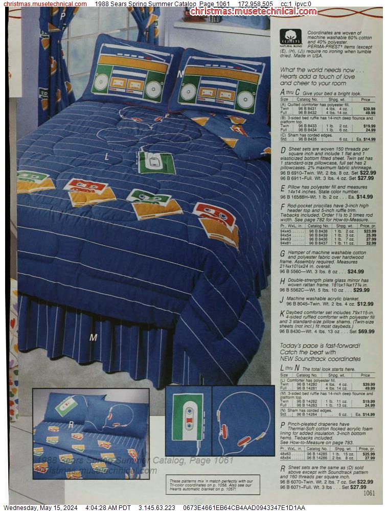 1988 Sears Spring Summer Catalog, Page 1061
