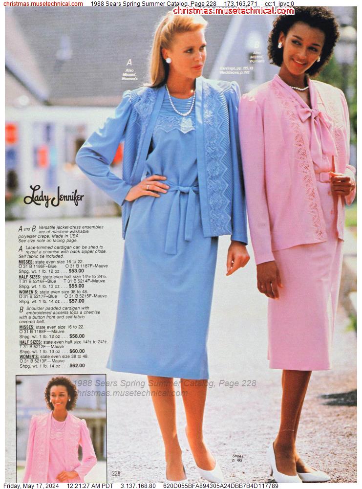 1988 Sears Spring Summer Catalog, Page 228