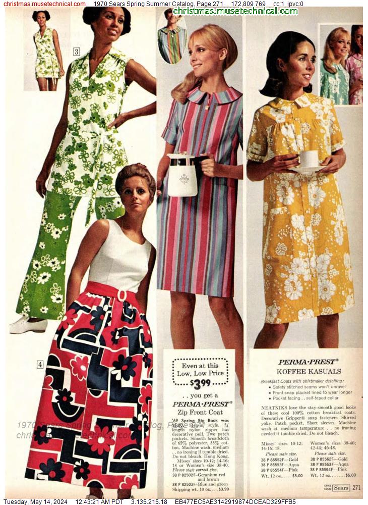 1970 Sears Spring Summer Catalog, Page 271