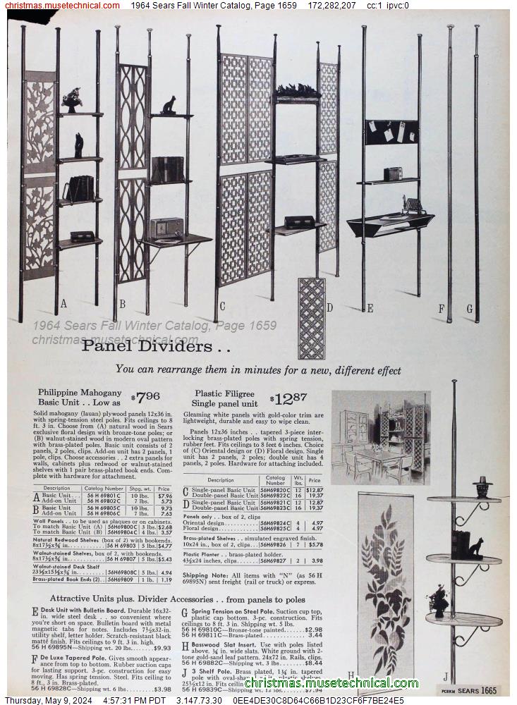 1964 Sears Fall Winter Catalog, Page 1659