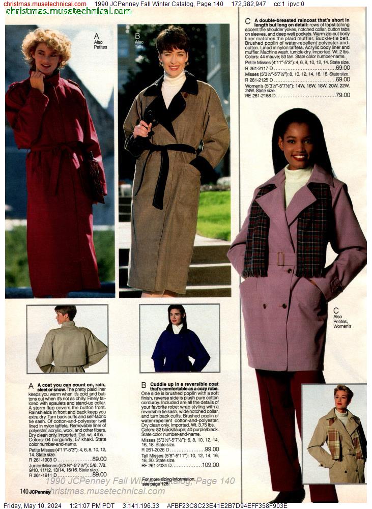 1990 JCPenney Fall Winter Catalog, Page 140
