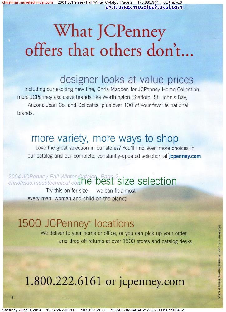 2004 JCPenney Fall Winter Catalog, Page 2