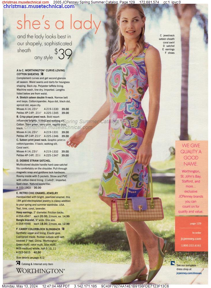 2005 JCPenney Spring Summer Catalog, Page 129