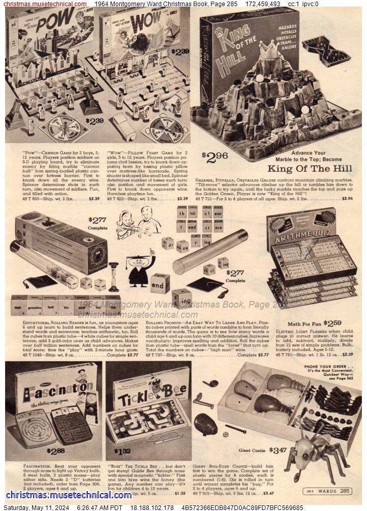 1964 Montgomery Ward Christmas Book, Page 285