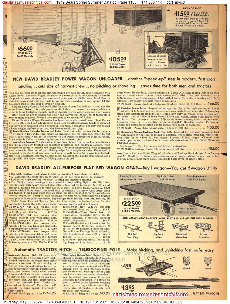 1949 Sears Spring Summer Catalog, Page 1155