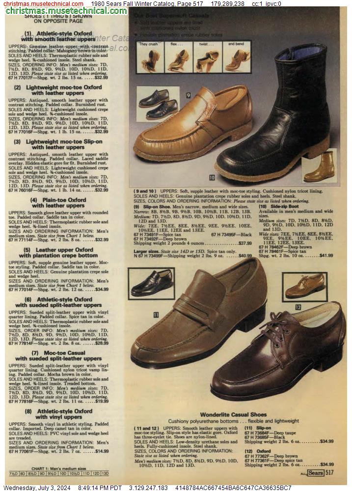 1980 Sears Fall Winter Catalog, Page 517