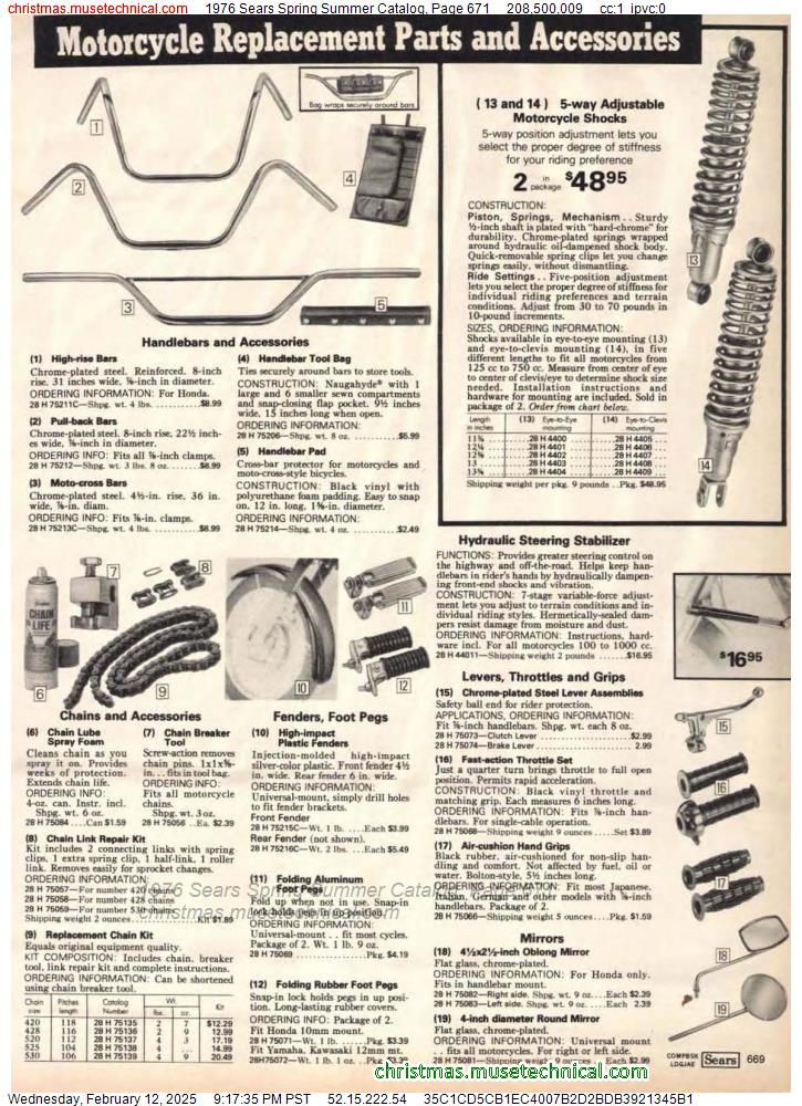 1976 Sears Spring Summer Catalog, Page 671