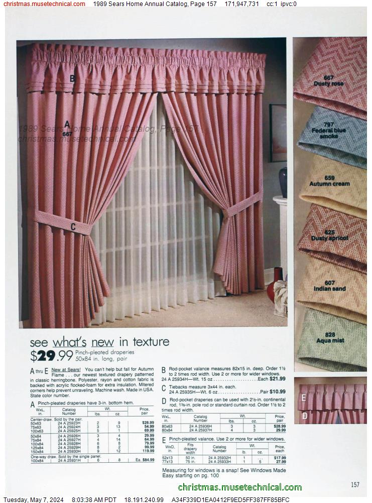 1989 Sears Home Annual Catalog, Page 157