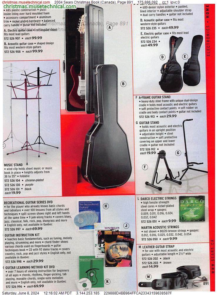 2004 Sears Christmas Book (Canada), Page 891