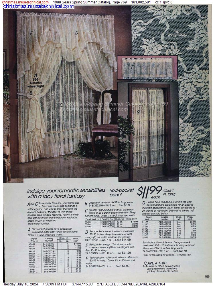 1988 Sears Spring Summer Catalog, Page 769