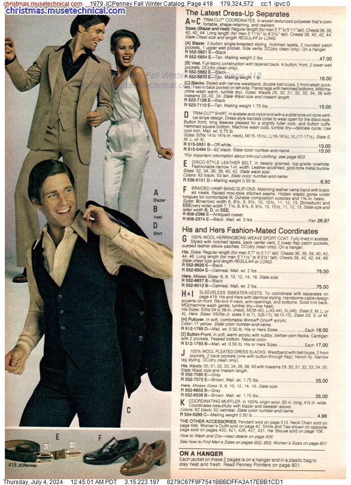 1979 JCPenney Fall Winter Catalog, Page 418