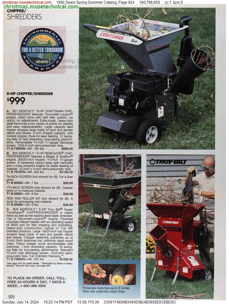 1992 Sears Spring Summer Catalog, Page 924