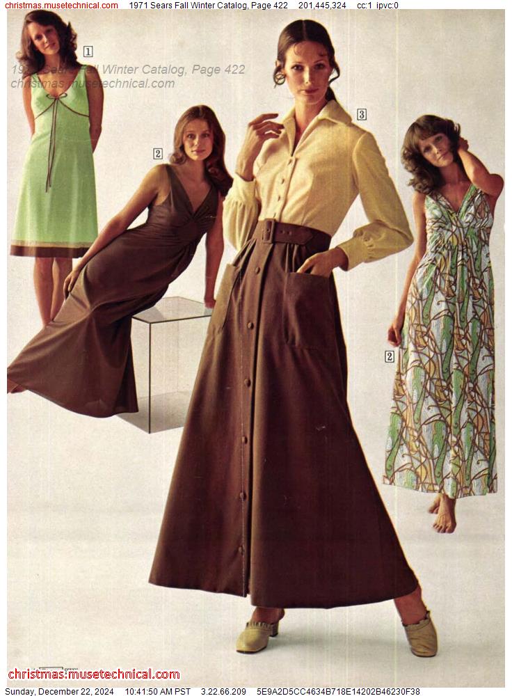 1971 Sears Fall Winter Catalog, Page 422