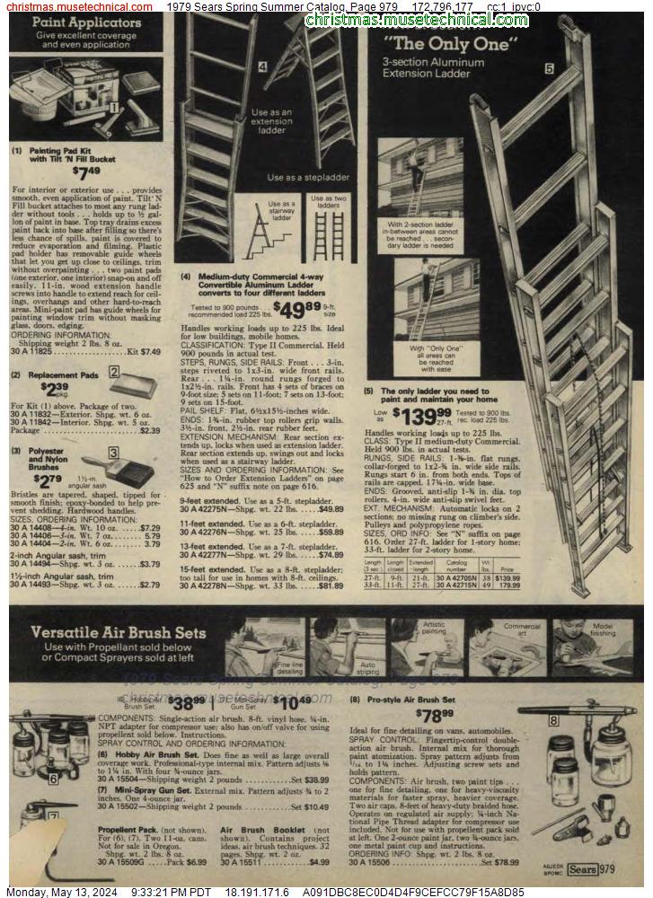 1979 Sears Spring Summer Catalog, Page 979