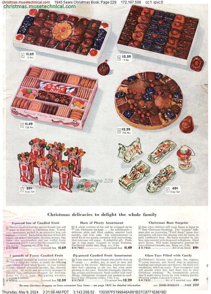 1945 Sears Christmas Book, Page 229