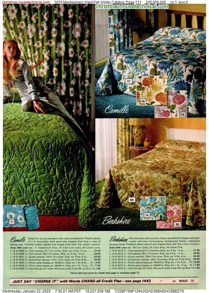 1970 Montgomery Ward Fall Winter Catalog, Page 711