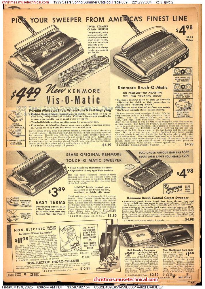 1939 Sears Spring Summer Catalog, Page 639