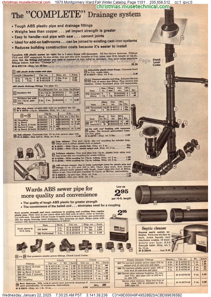 1970 Montgomery Ward Fall Winter Catalog, Page 1101