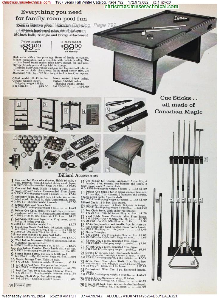 1967 Sears Fall Winter Catalog, Page 792