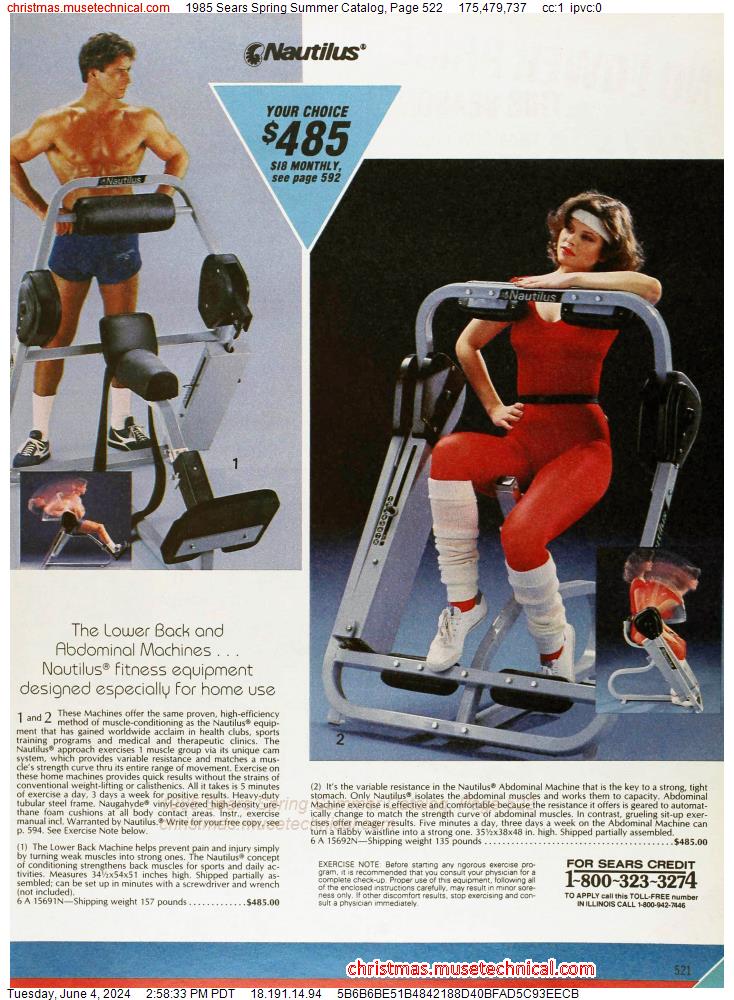 1985 Sears Spring Summer Catalog, Page 522