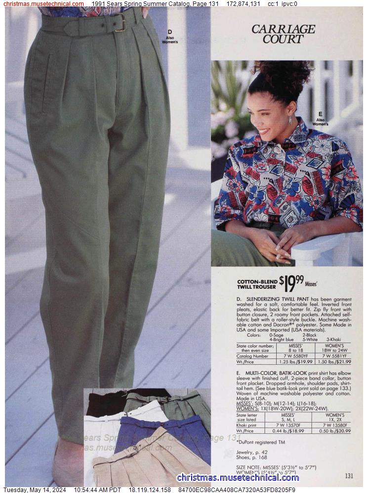1991 Sears Spring Summer Catalog, Page 131